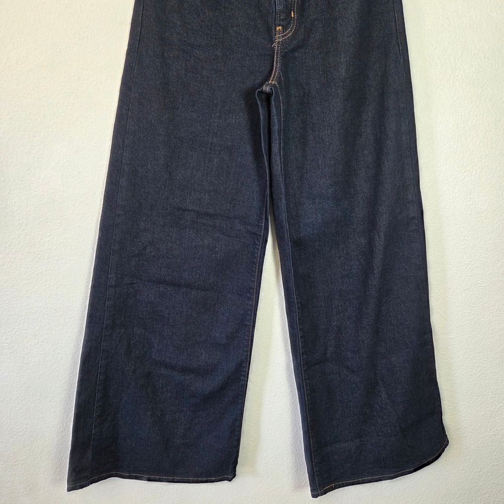 NWT Levis 726 High Rise Wide Leg Jeans Dark Wash Denim 29x32 - Picture 6 of 12